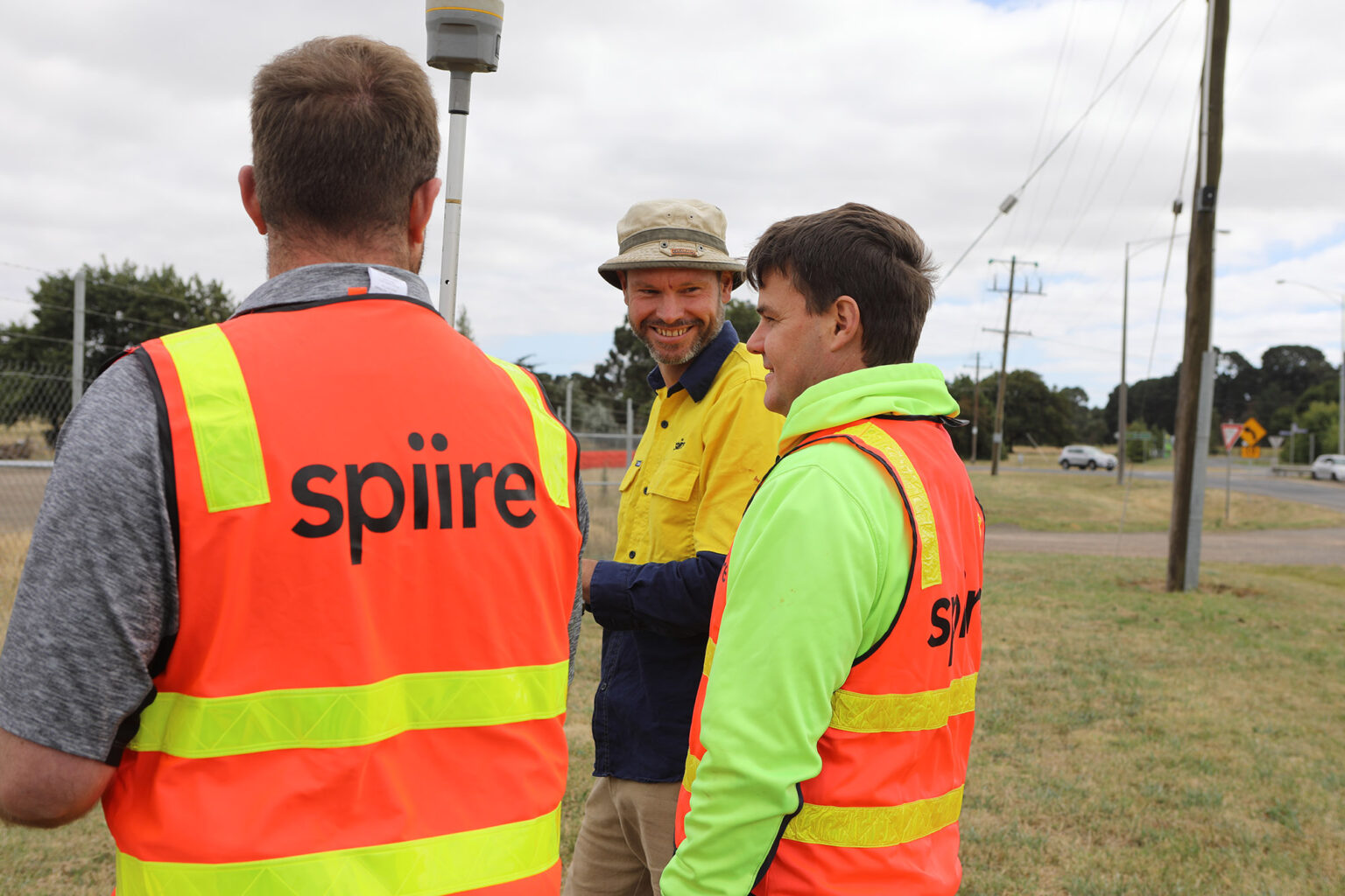 Surveyor and civil engineers on site in Ballarat