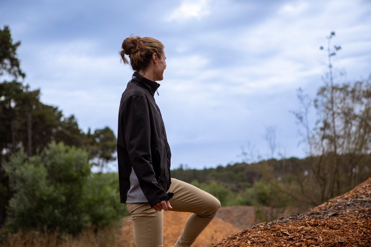 Water engineer Alexandra Brown at the Bellarine Basin rehabilitation site.