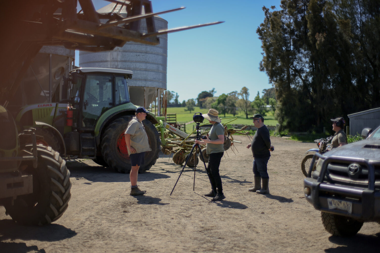 Visual Media studio manager filming on location for VIC VICE.