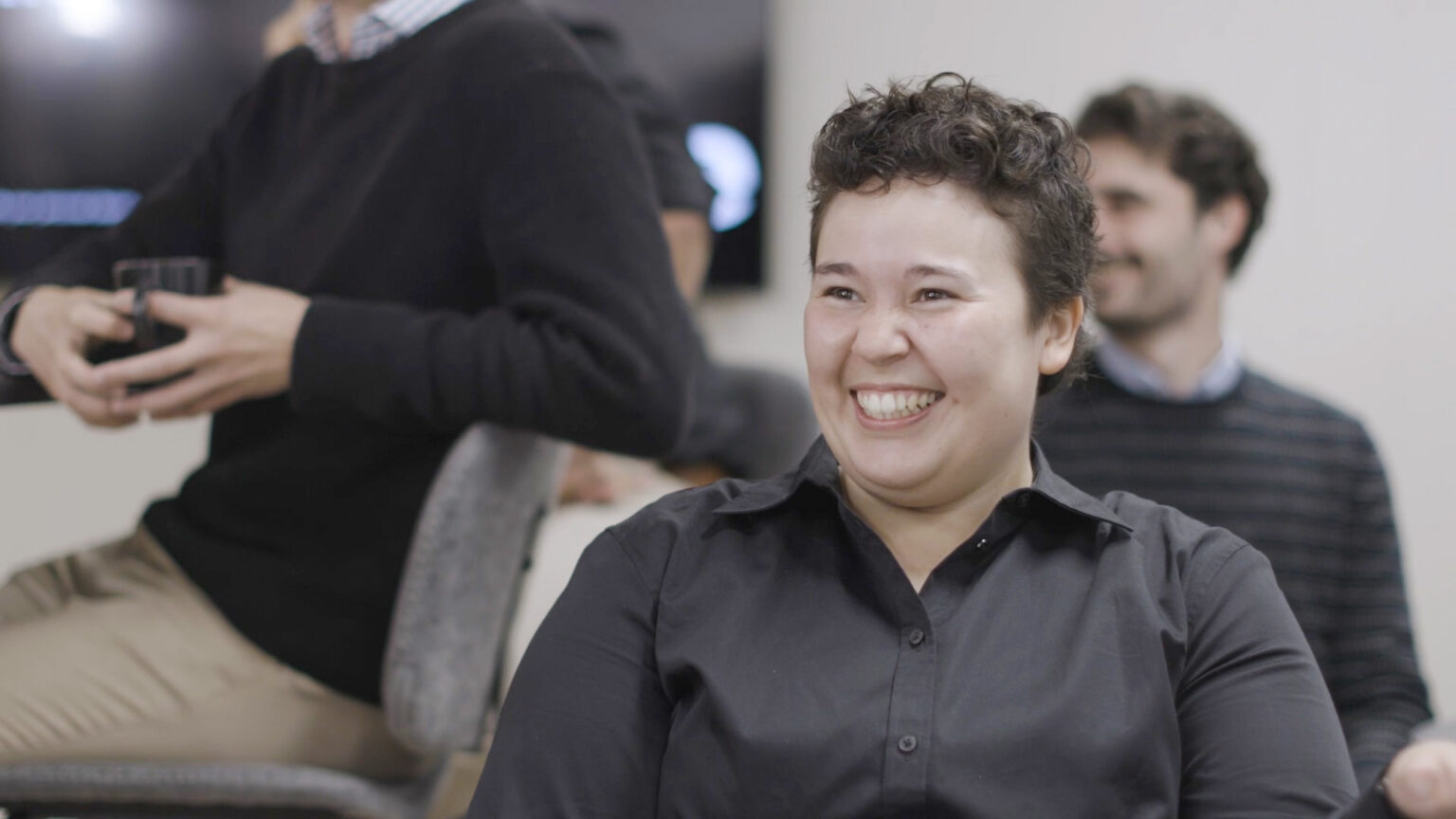 Civil Engineer Rachel Murdock in a team meeting at Spiire Canberra.