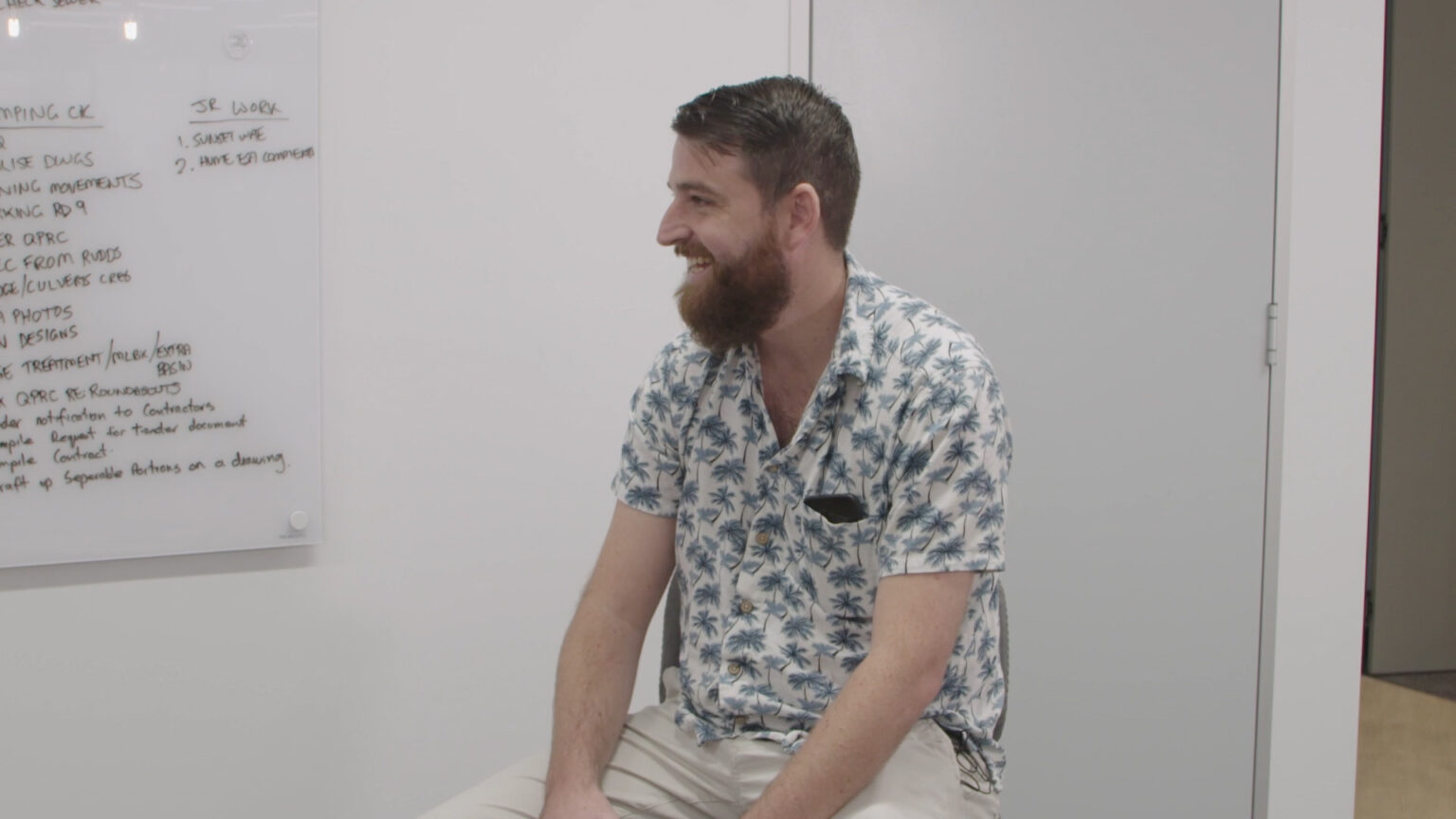 Civil engineer Benjamin Cargill at Spiire in Canberra.