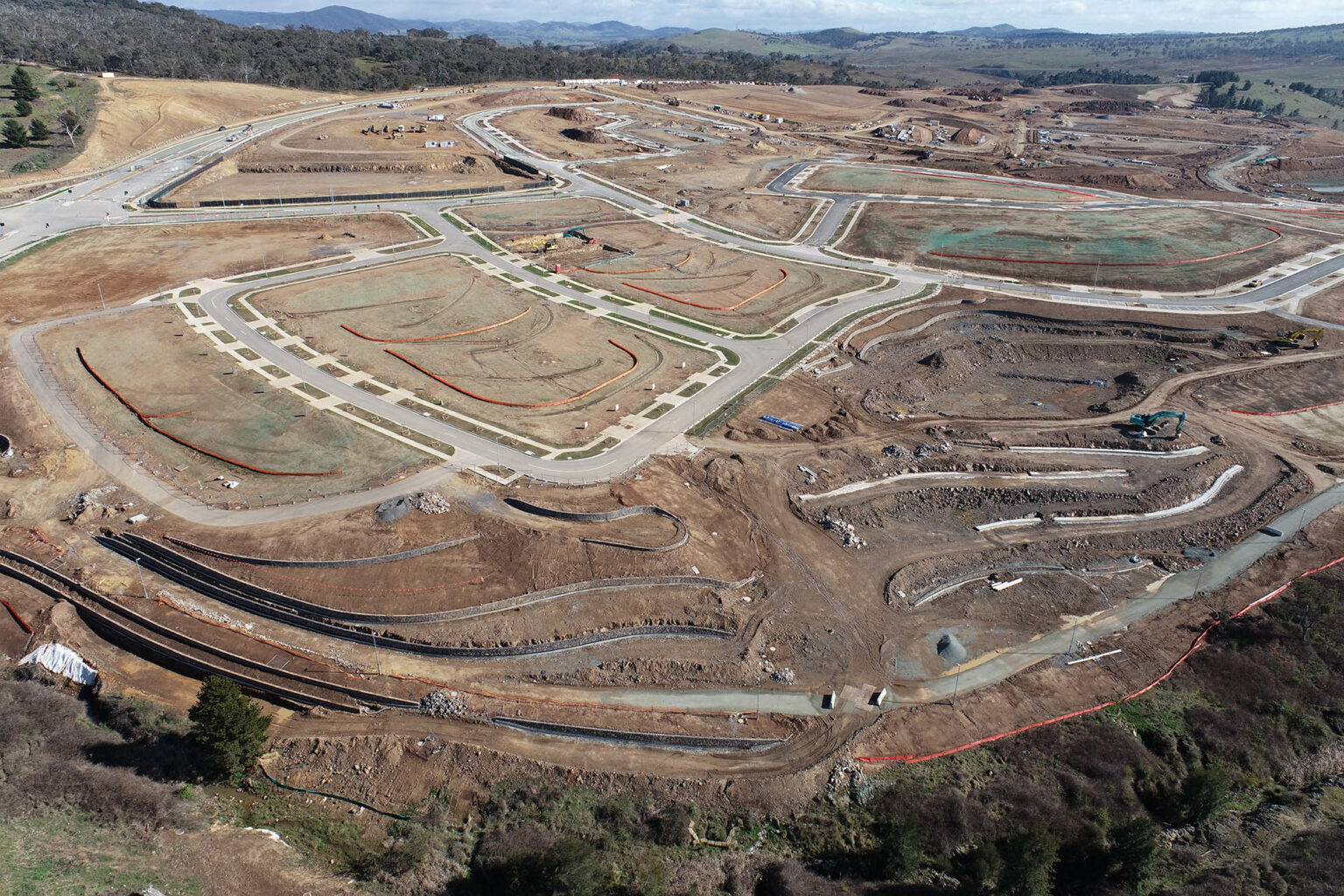 Construction underway at Denman North in Canberra.