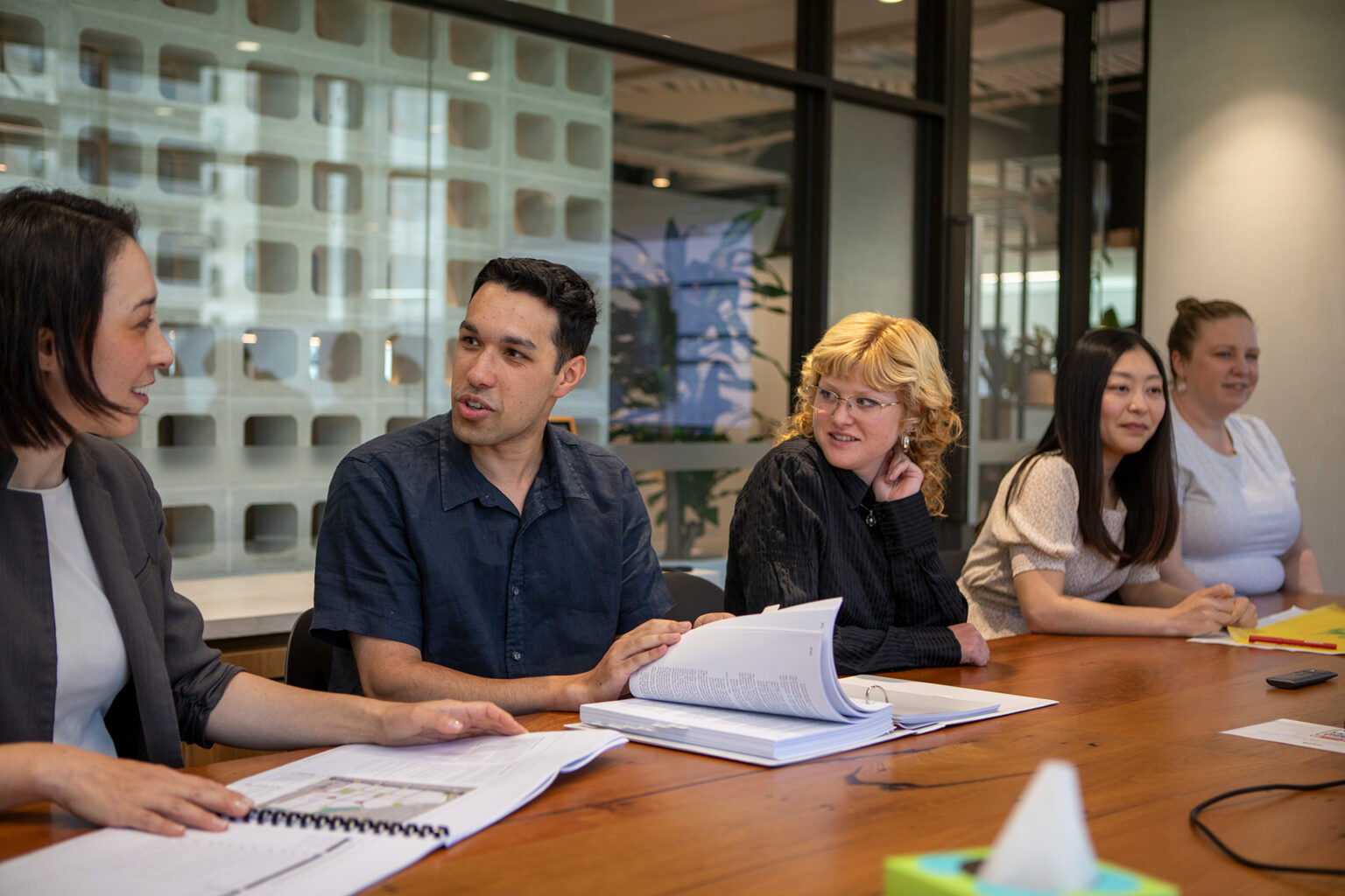 Melbourne town planners akemi train, nathan crouch, francesca smith, cherish lee and rebecca scullion