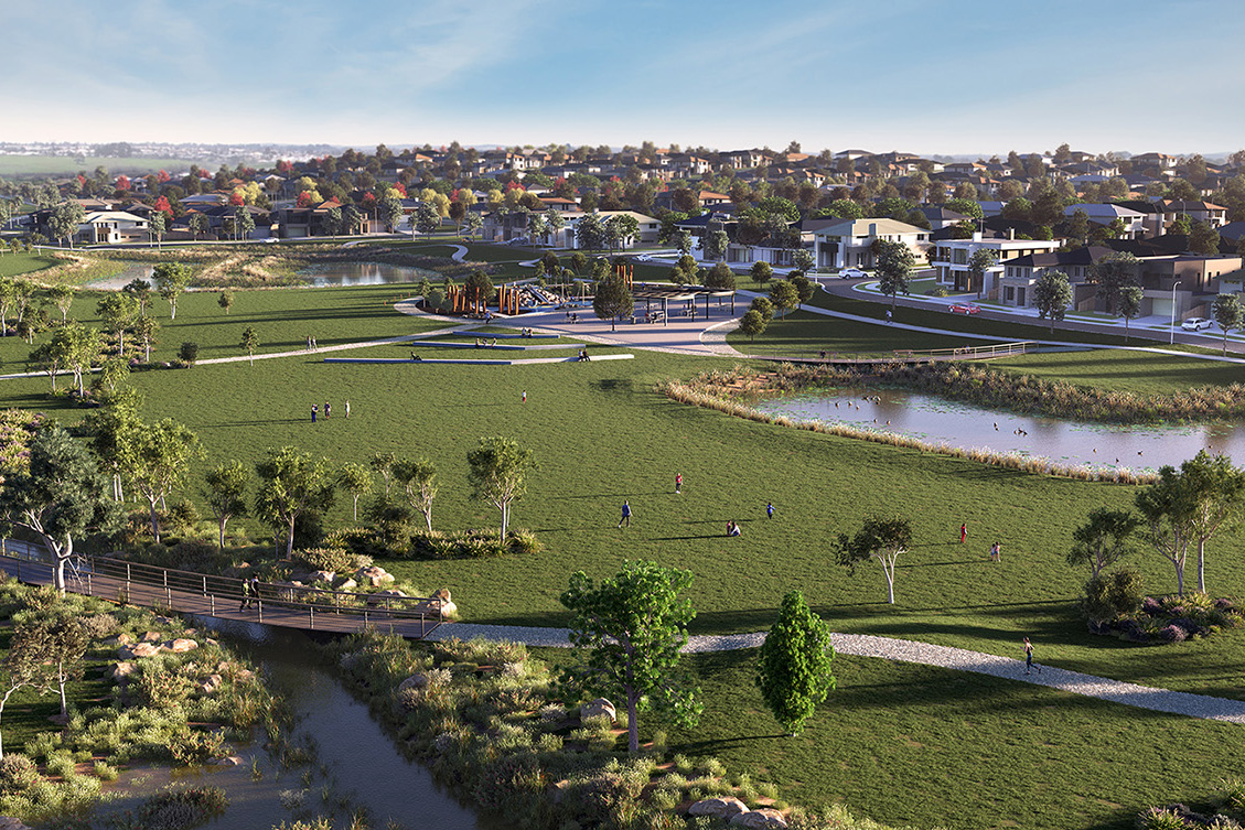 Render of pinnacle estate, Ballarat