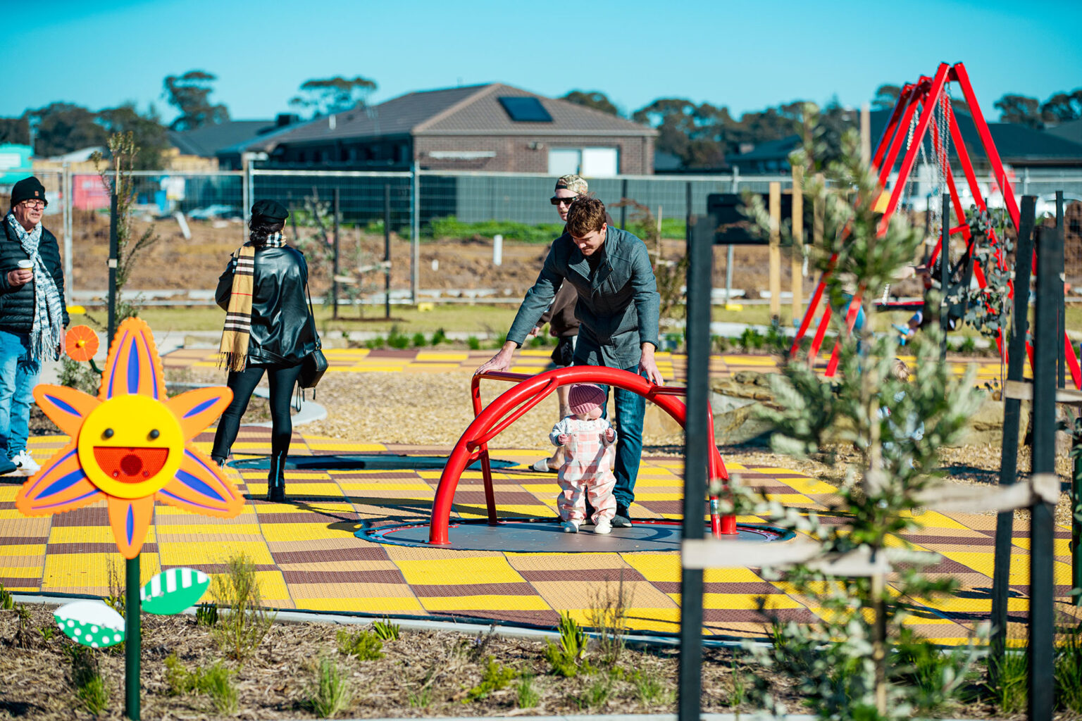 Playspace at Spiire Bendigo Gumbilang Lar Reserve project at Harlowe Estate