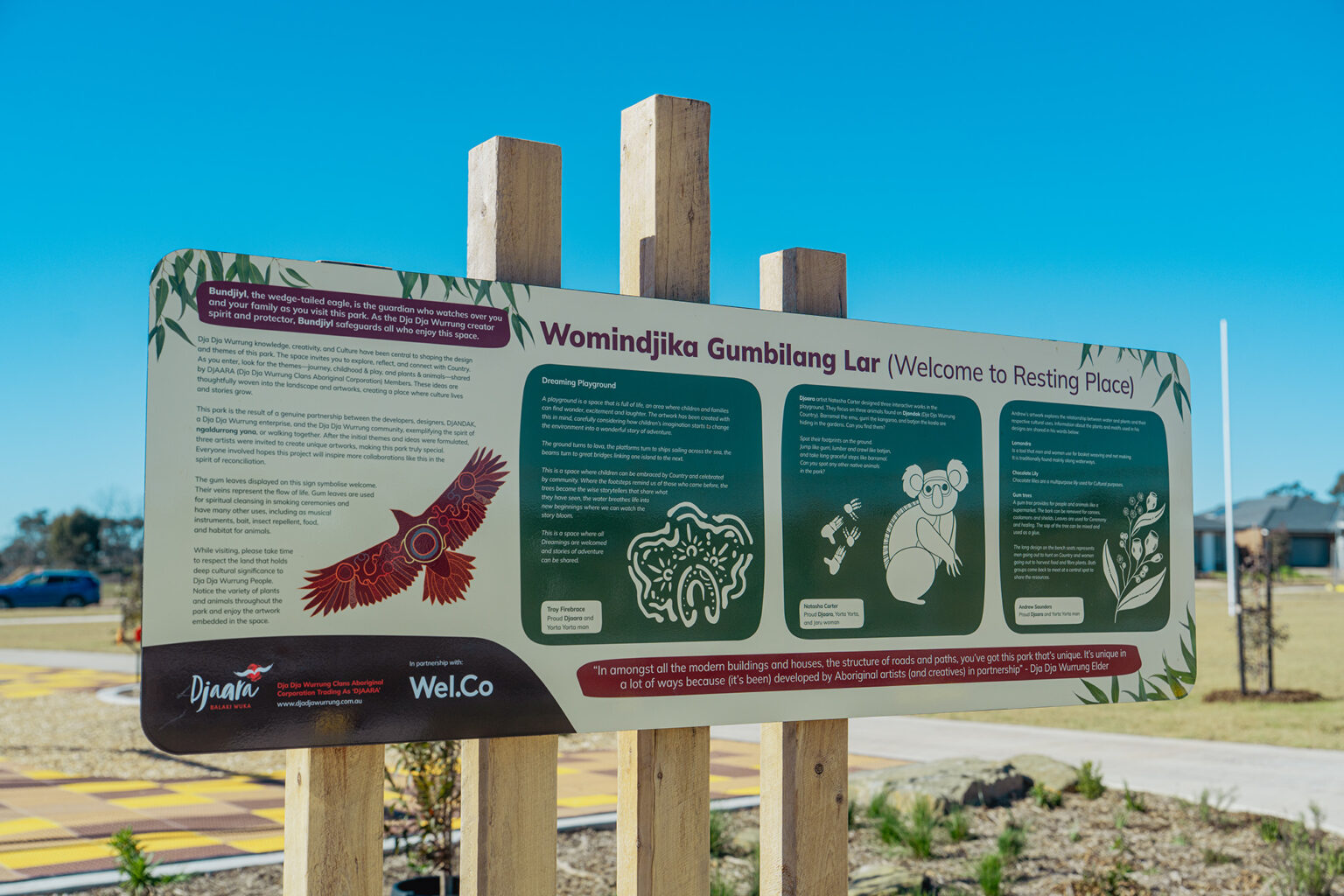 Playspace at Spiire Bendigo Gumbilang Lar Reserve project at Harlowe Estate