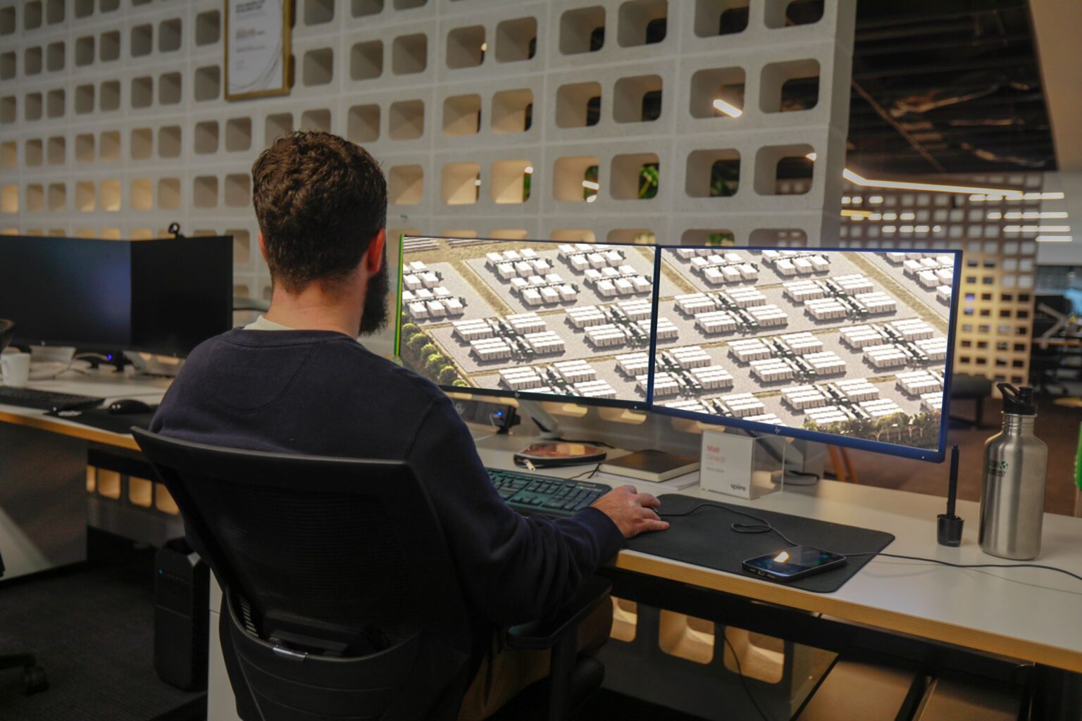 Spiire's visual media team working on Melton Solar Farm