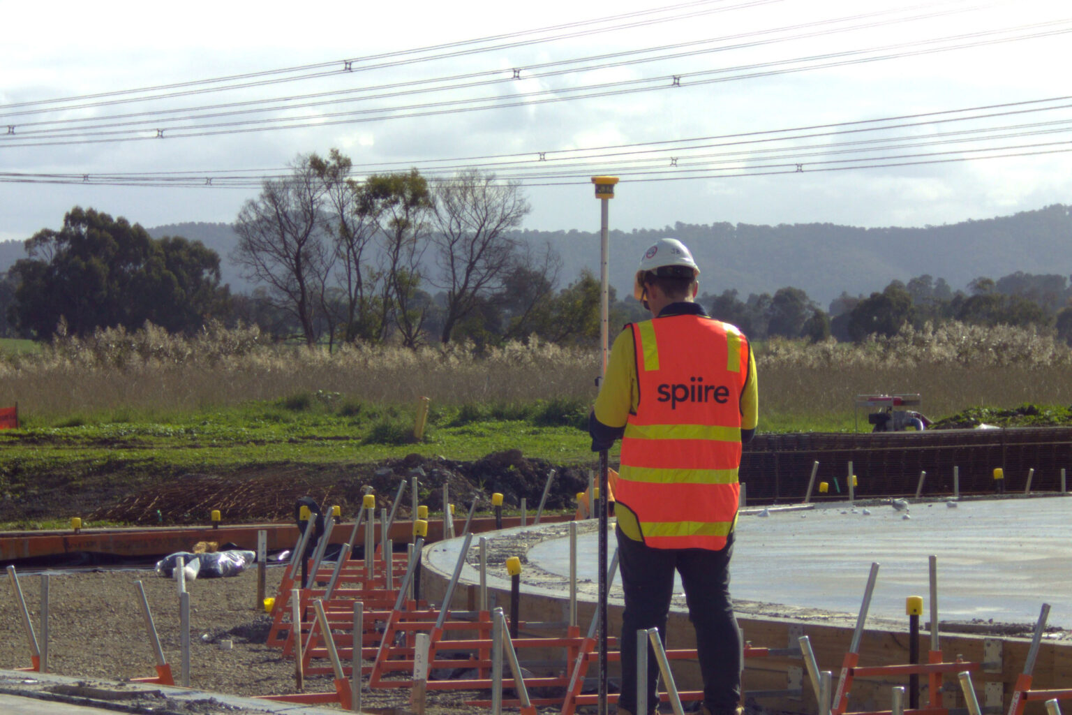 Gippsland surveyor Jared Brand on site at the facility in Lilydale.