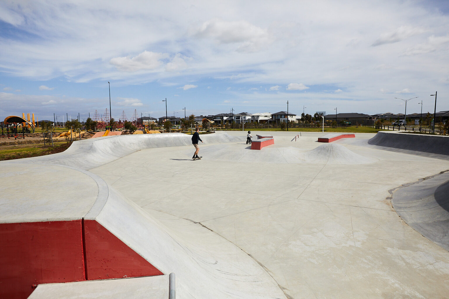 Skate park at Merrifield Recreation Reserve, designed by Spiire Landscape Architecture team.