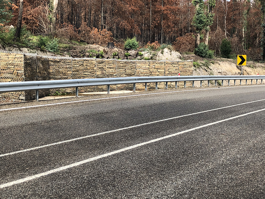 Upgraded section of Shelly-Walwa Road in Victoria's North East