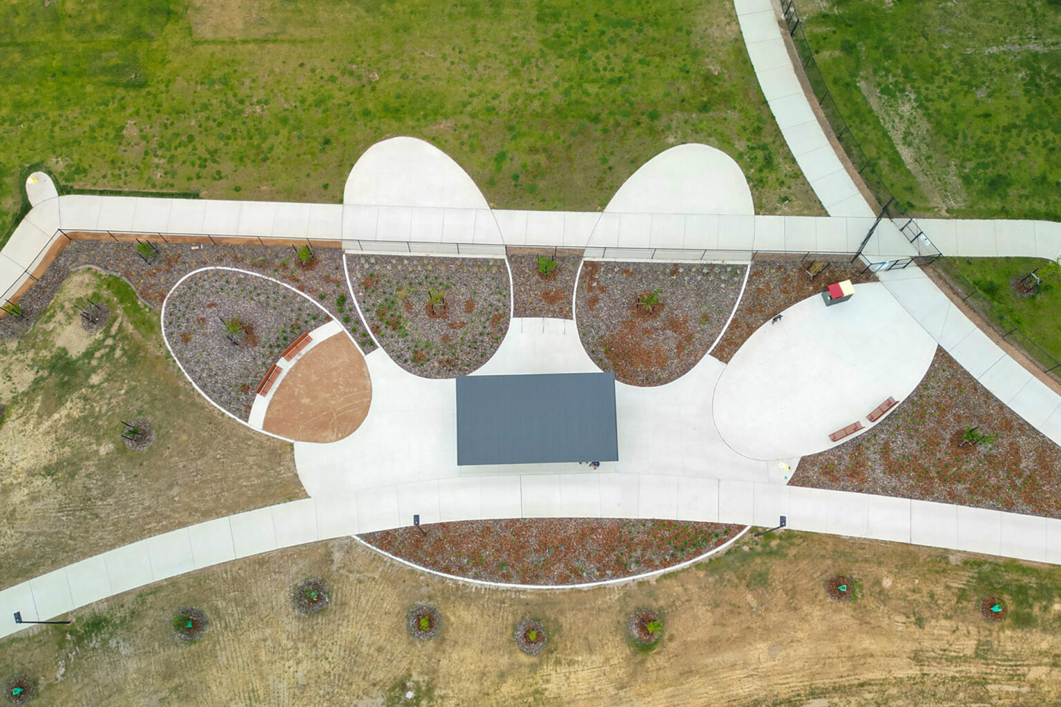 Dog park at South Jerrabomberra designed by Spiire Landscape Architects
