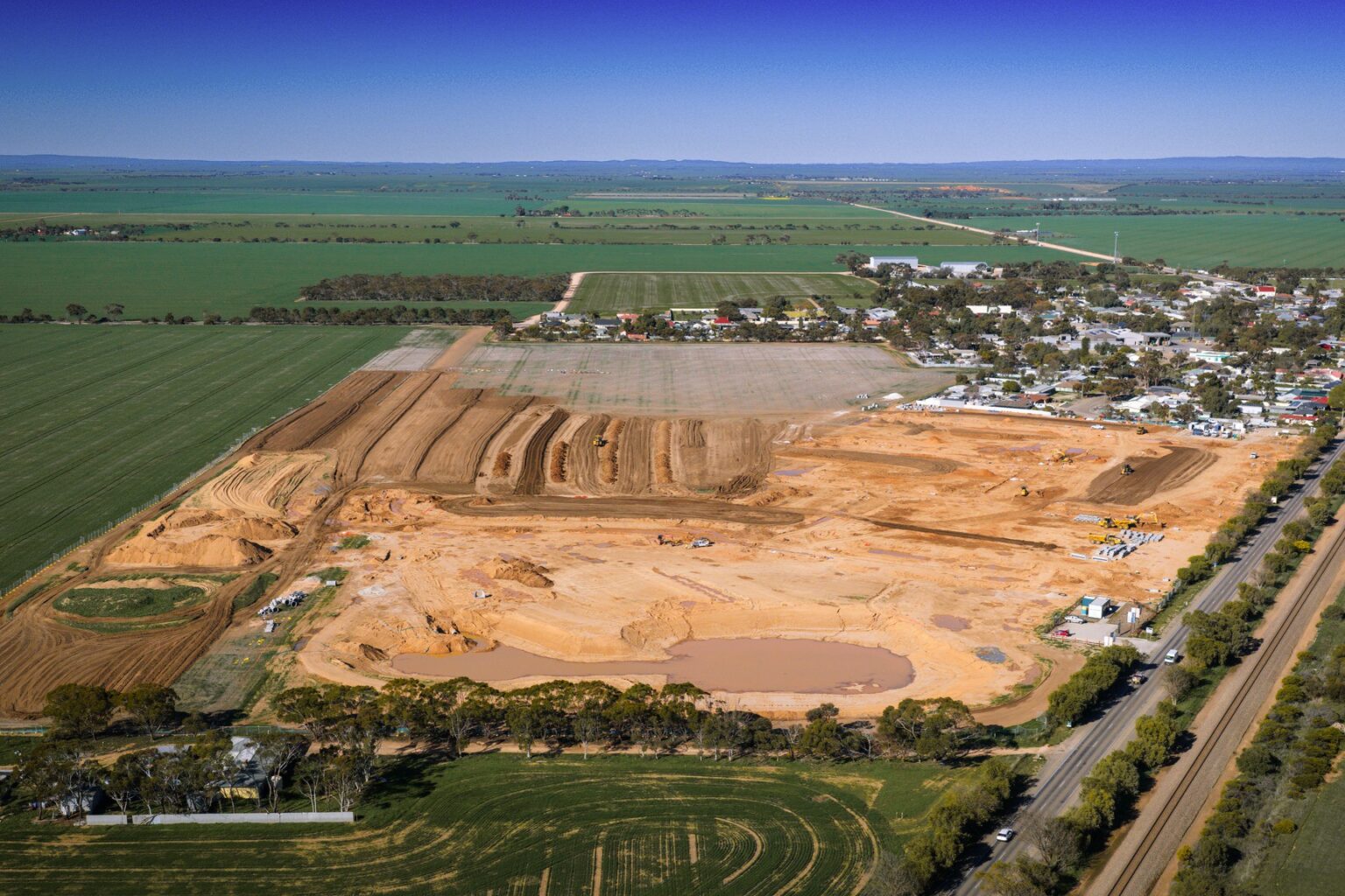 Aerial view of Spiire adelaide civil engineering project Gracewood