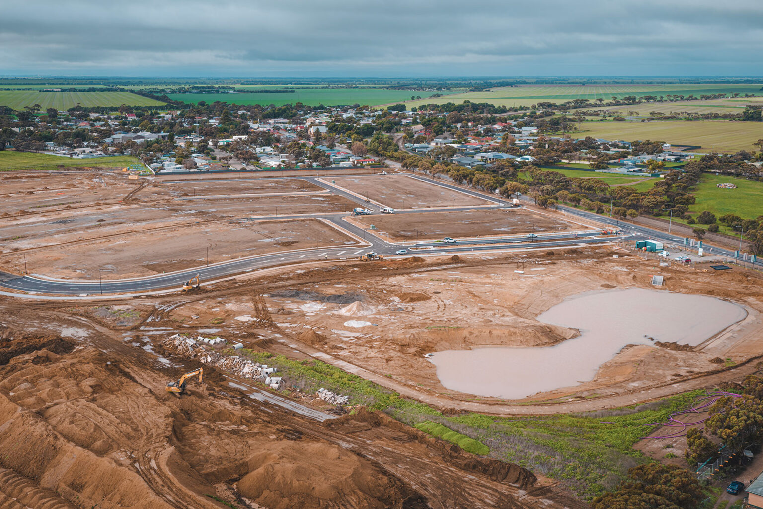 erial view of Spiire adelaide civil engineering project Gracewood