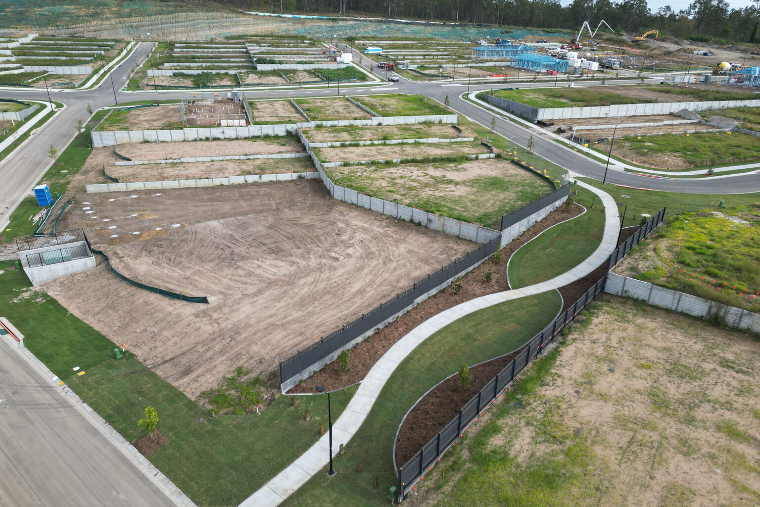 Aerial view of Spiire Brisbane project Amory at Ripley