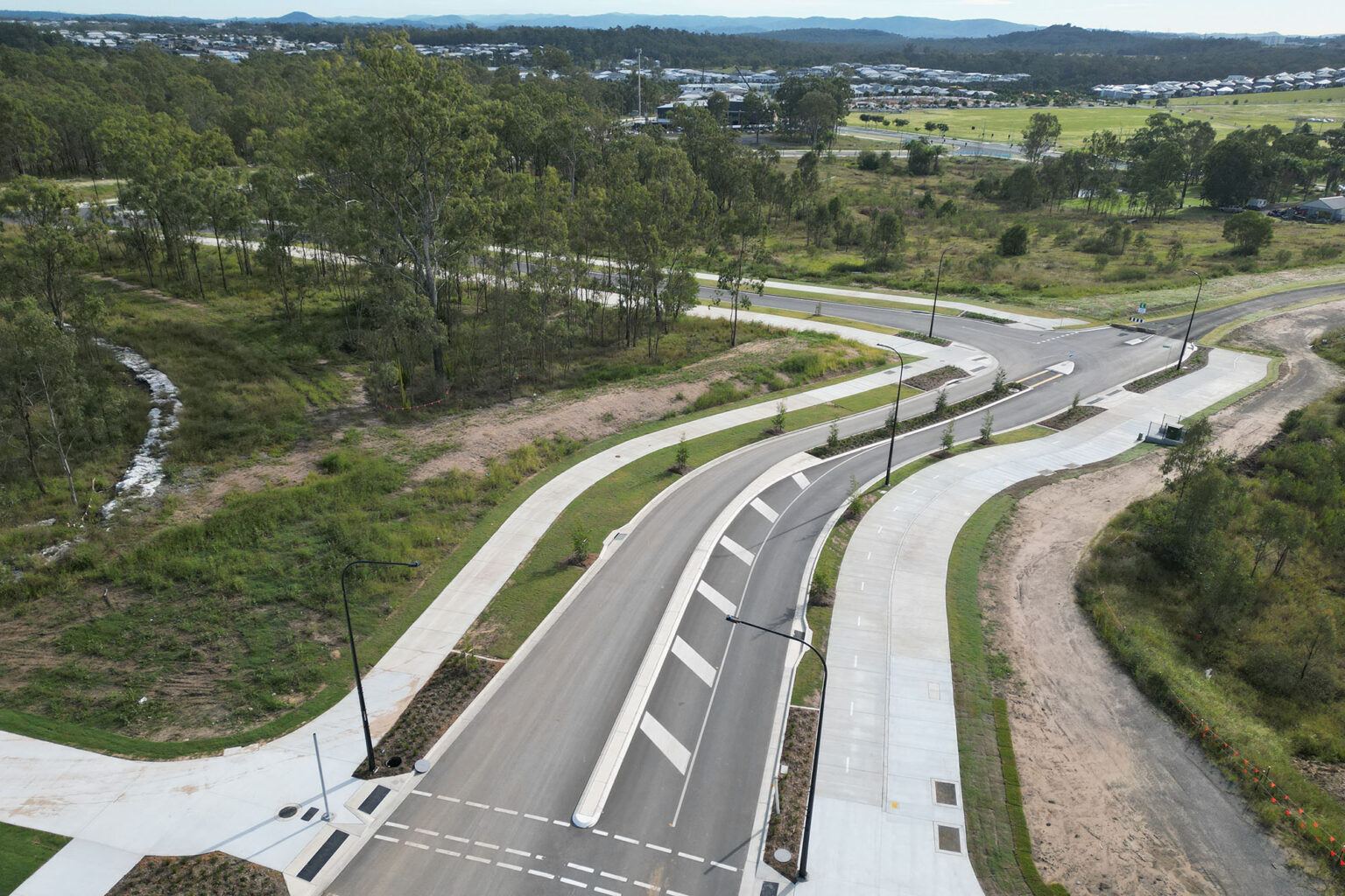 Aerial view of Spiire Brisbane project Amory at Ripley