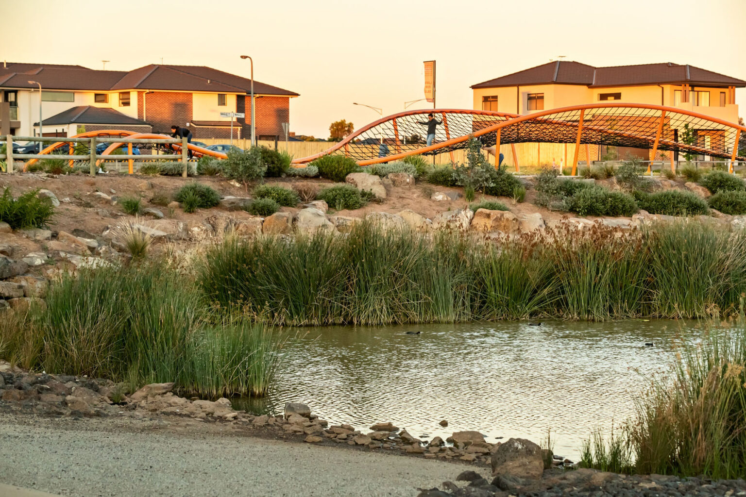 Open space and wetland at Upper Point Cook estate.