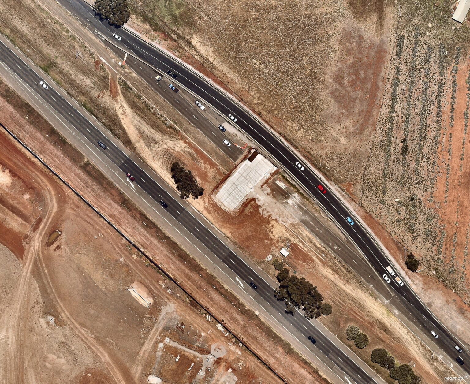 Construction on the Western Highway for Thornhill Park Estate project.
