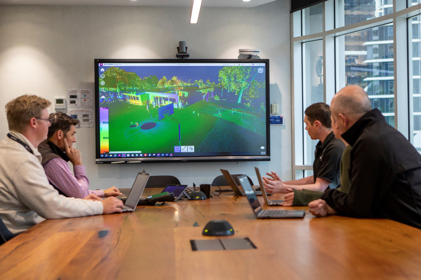 Surveyors meet in Spiire's Melbourne office.
