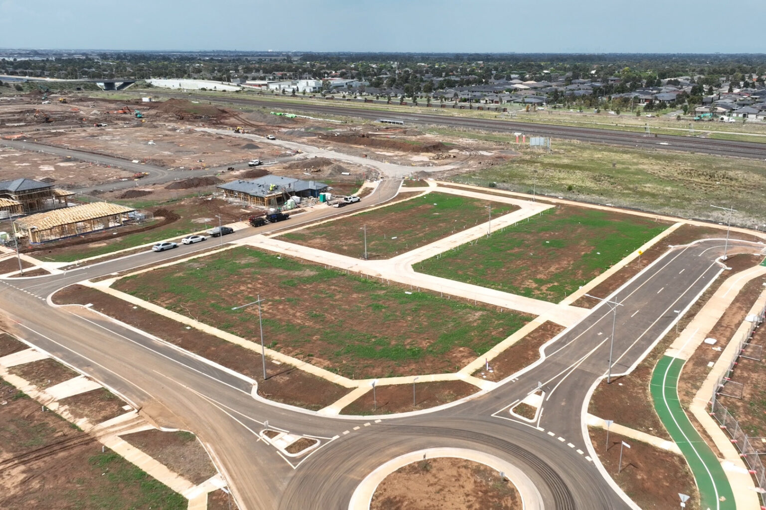 Civil construction underway at Mambourin estate.