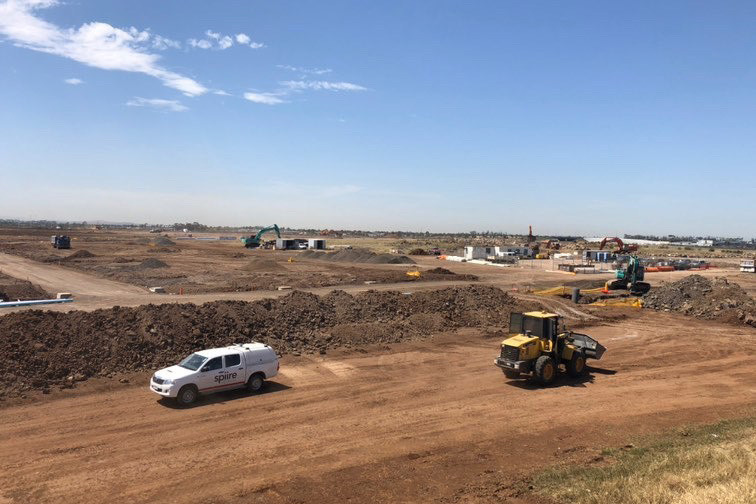Earthworks at Mambourin Green