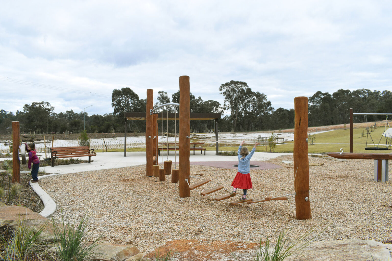 Play space at barramal baring reserve designed by Spiire landscape architects.