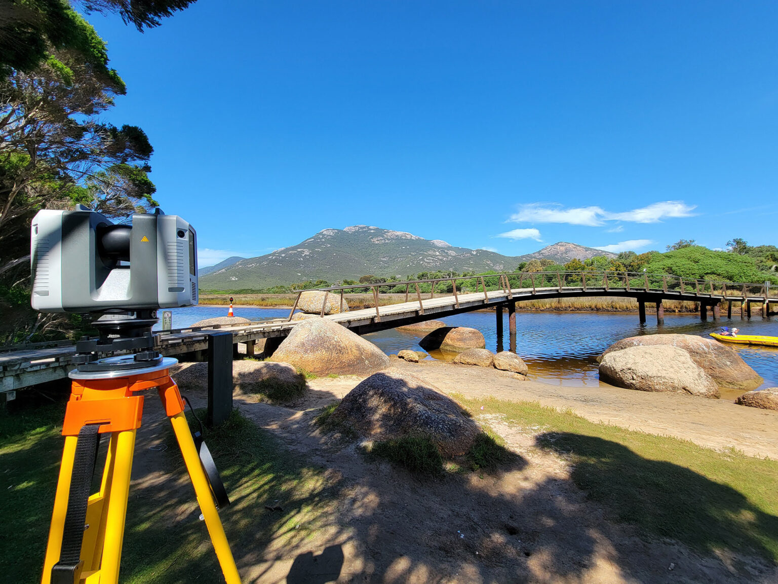 Spiire survey equipment at Wilsons Prom.