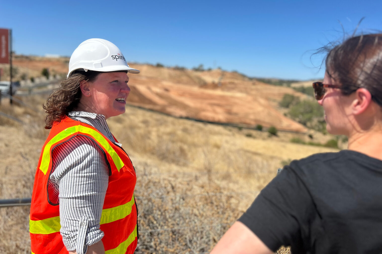 Spiire Adelaide Civil Engineer Sharyn Chadwick onsite