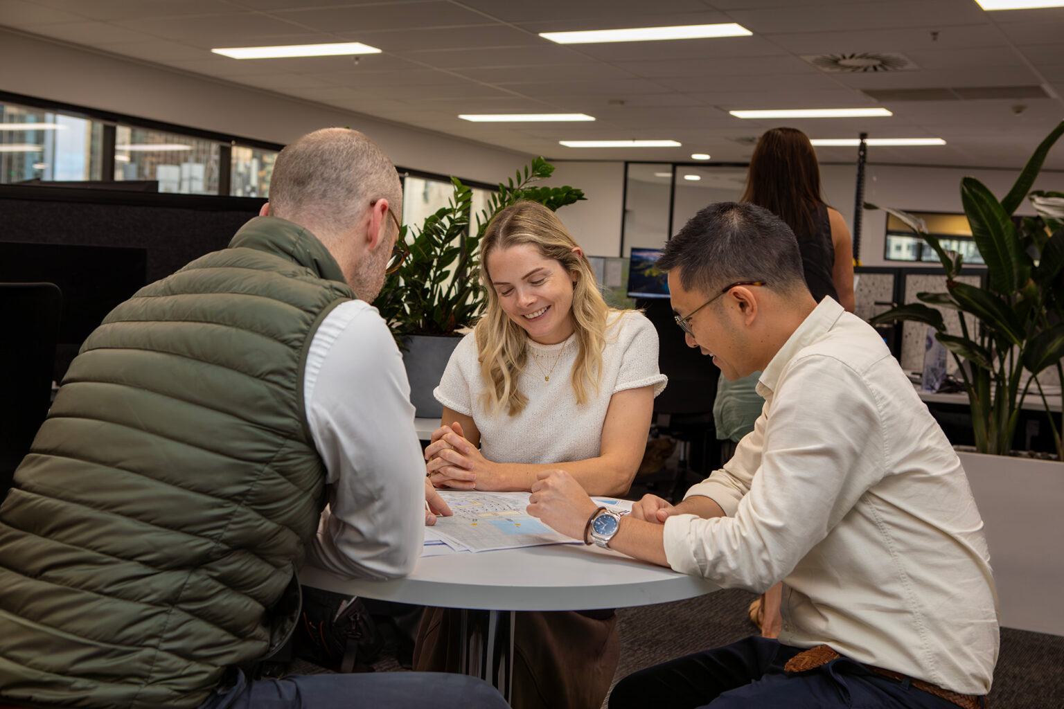 Brisbane town planners Gleennie Nottle and Desmond Leong collaborating