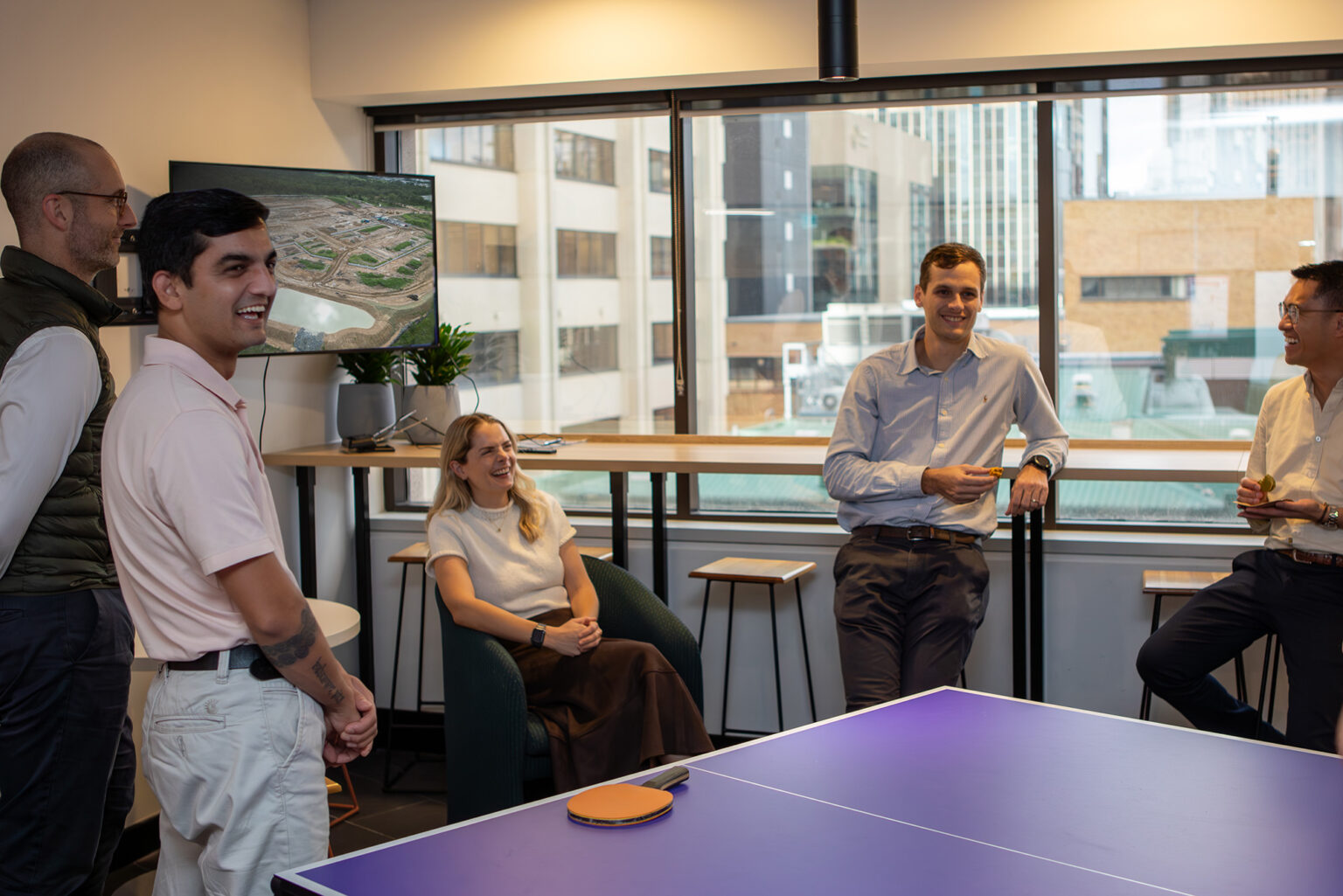 Spiire Brisbane office socialising