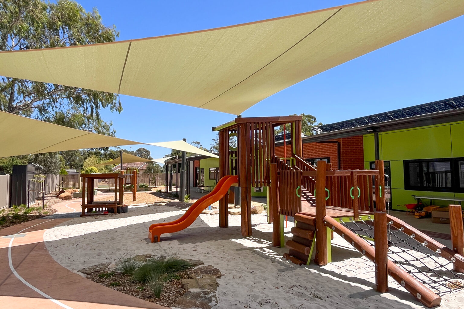 Playground at Spiire Bendigo project Marrungi Wayaparra Kindergarten