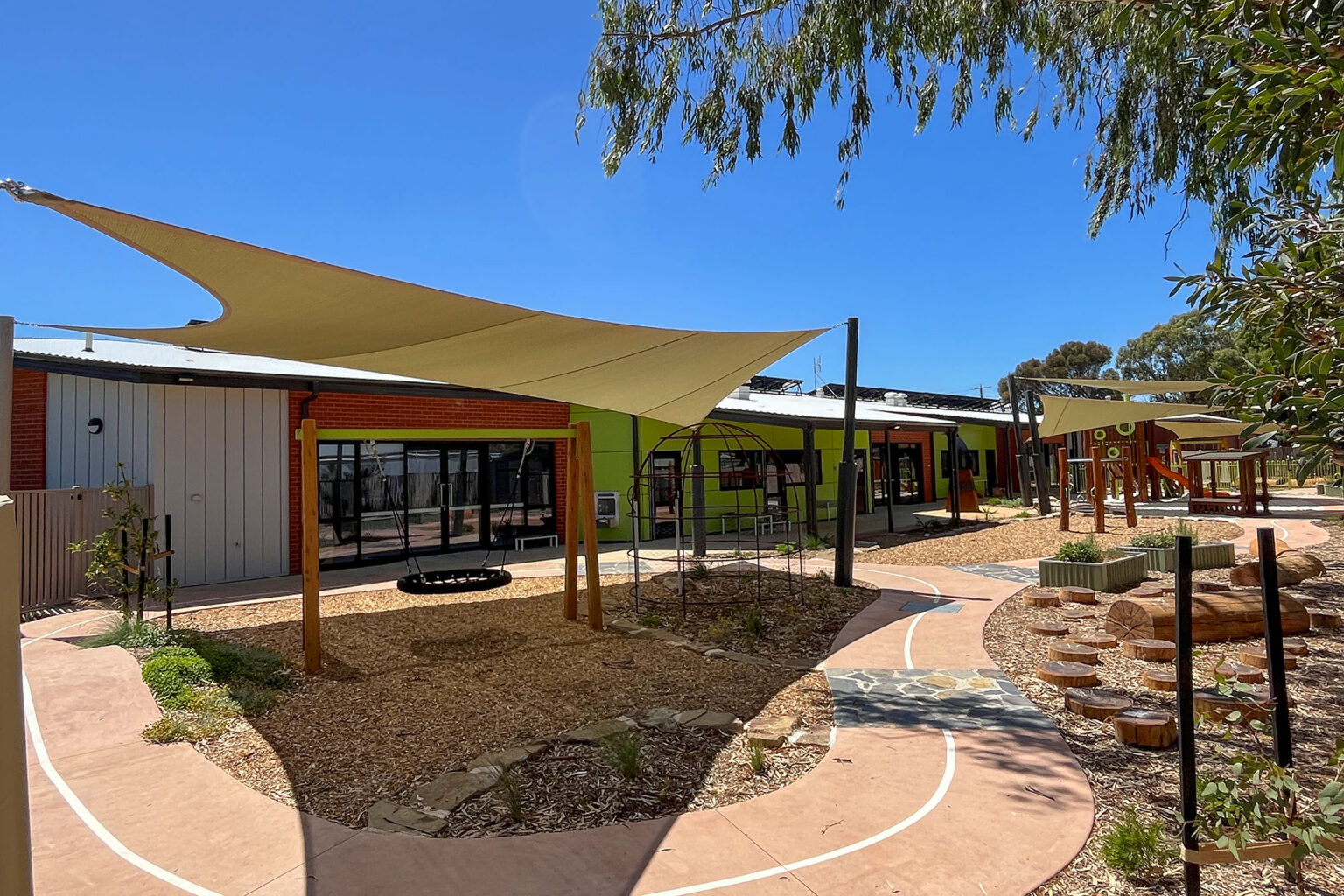 Playground at Spiire Bendigo project Marrungi Wayaparra Kindergarten