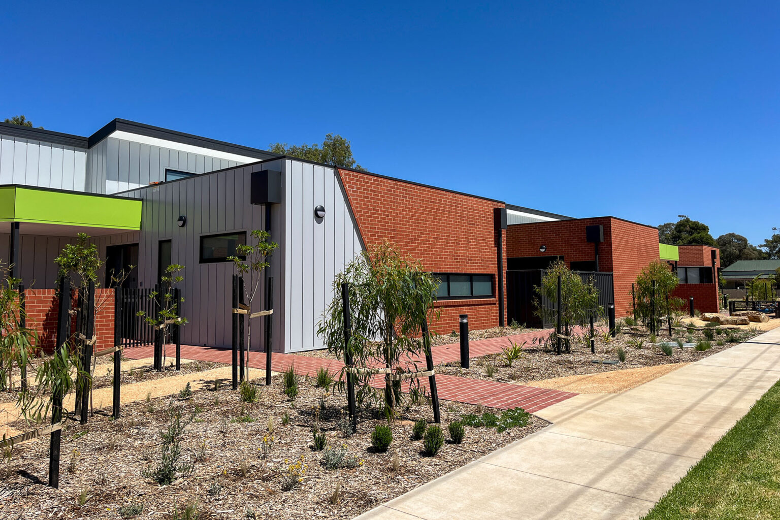 Exterior at Spiire Bendigo project Marrungi Wayaparra Kindergarten