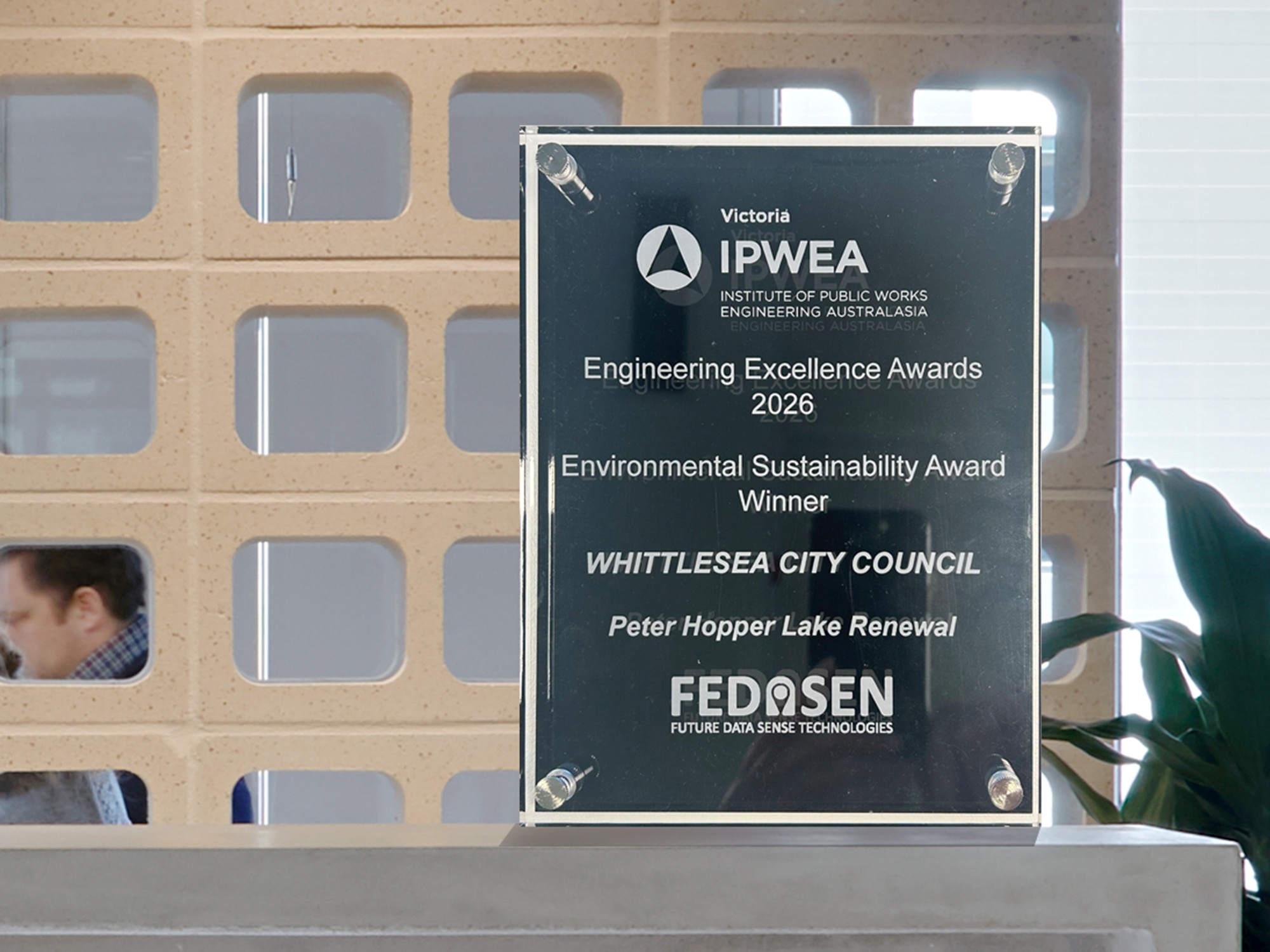 Spiire award for water engineering project peter hopper lake