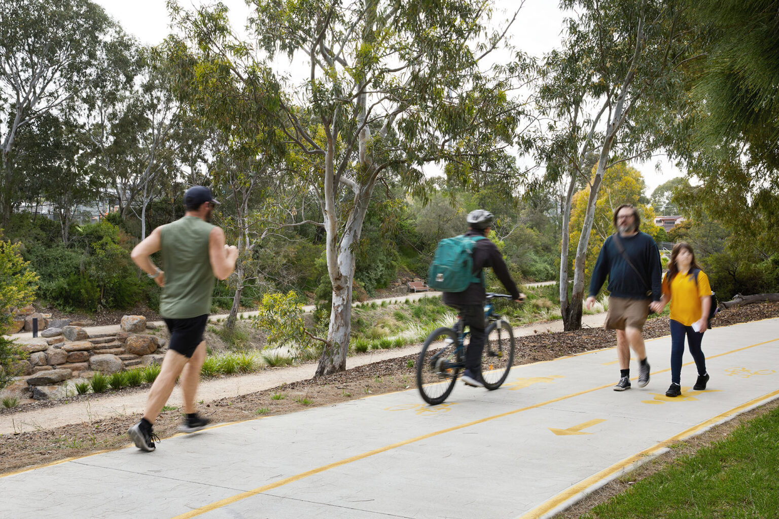 Landscape architecture designed by Spiire at moonee ponds creek