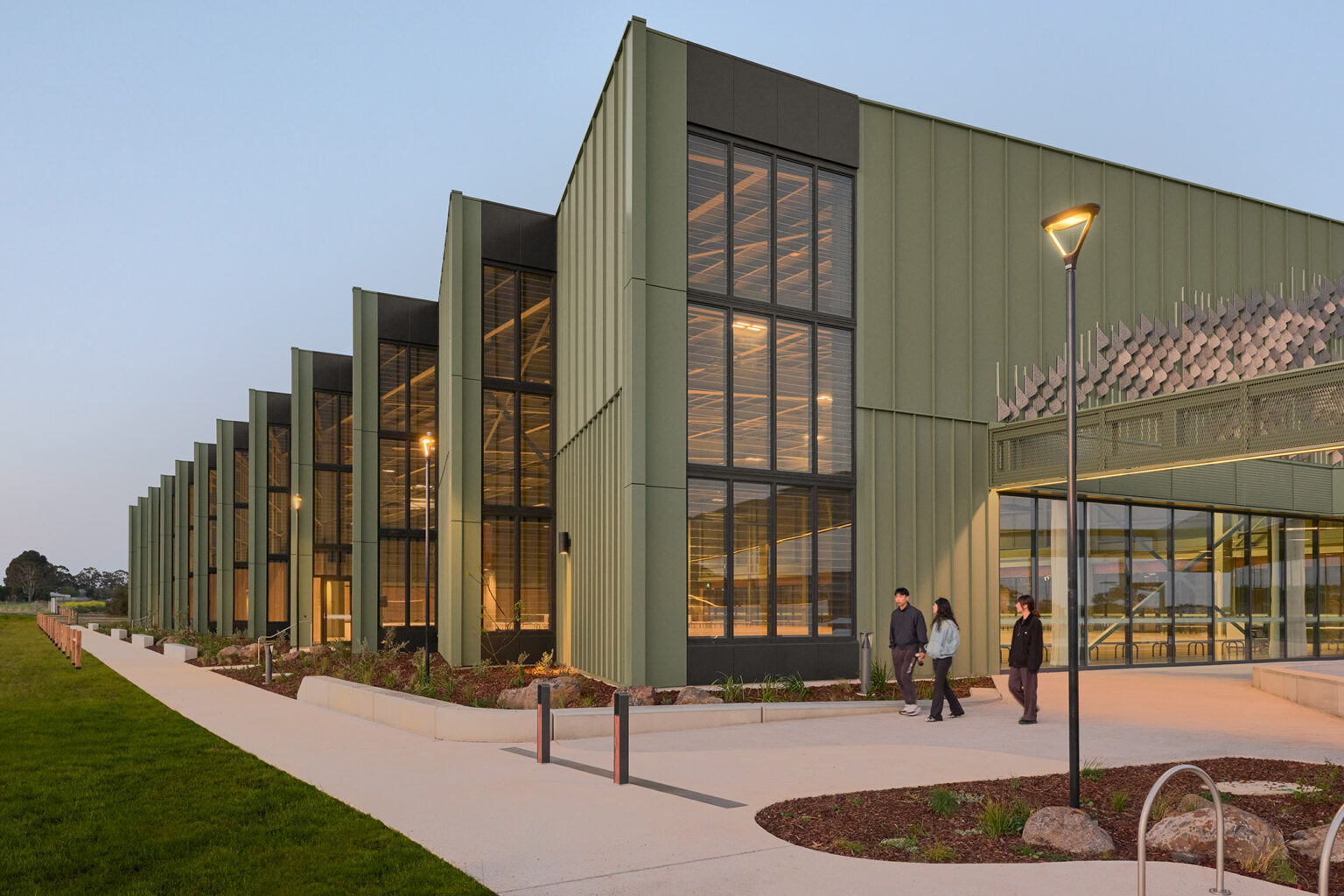 Exterior of Spiire Geelong project Tarratarra Stadium